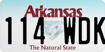 AR license plate 114WDK