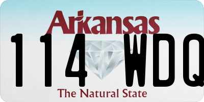 AR license plate 114WDQ