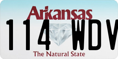 AR license plate 114WDV