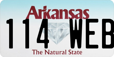 AR license plate 114WEB