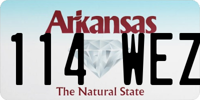AR license plate 114WEZ