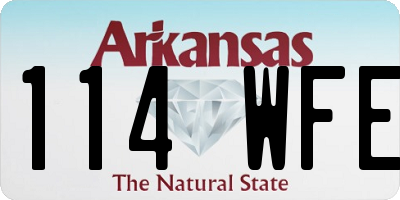 AR license plate 114WFE