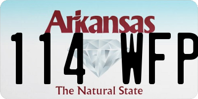 AR license plate 114WFP