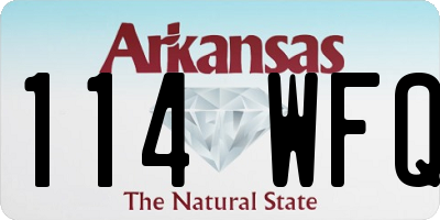 AR license plate 114WFQ