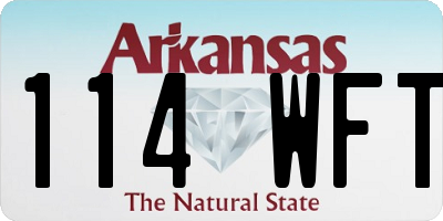 AR license plate 114WFT