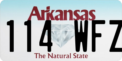 AR license plate 114WFZ