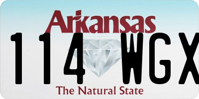 AR license plate 114WGX