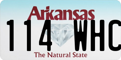 AR license plate 114WHC