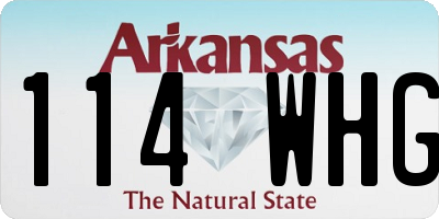 AR license plate 114WHG