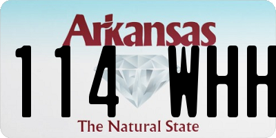 AR license plate 114WHH