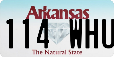 AR license plate 114WHU