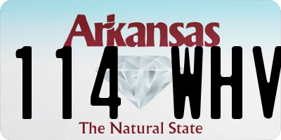 AR license plate 114WHV
