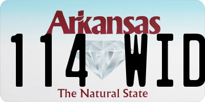 AR license plate 114WID
