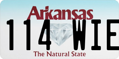 AR license plate 114WIE