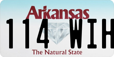 AR license plate 114WIH