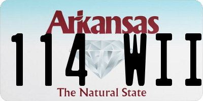 AR license plate 114WII