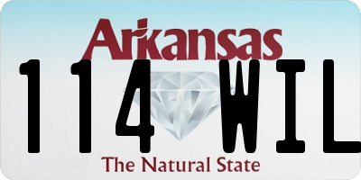 AR license plate 114WIL