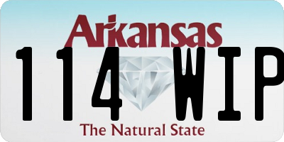 AR license plate 114WIP