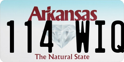 AR license plate 114WIQ
