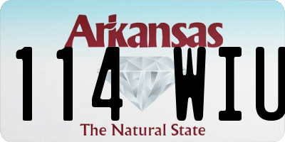 AR license plate 114WIU
