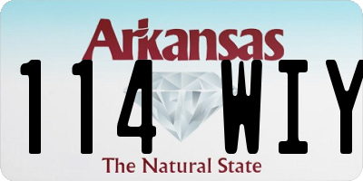 AR license plate 114WIY