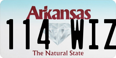 AR license plate 114WIZ
