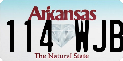 AR license plate 114WJB