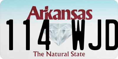 AR license plate 114WJD
