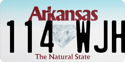 AR license plate 114WJH