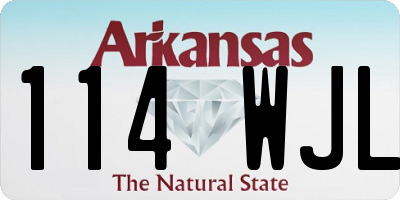 AR license plate 114WJL