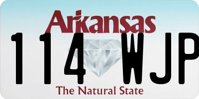AR license plate 114WJP