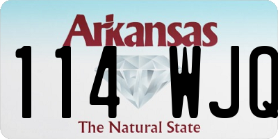 AR license plate 114WJQ