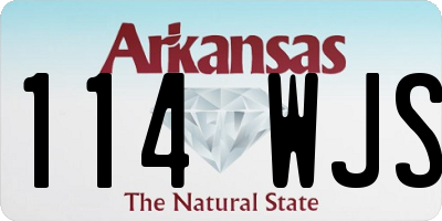 AR license plate 114WJS