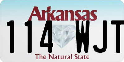 AR license plate 114WJT