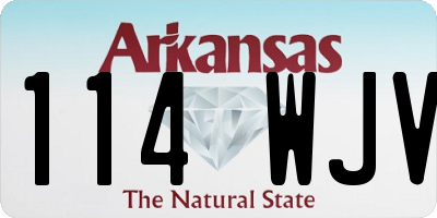 AR license plate 114WJV