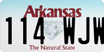 AR license plate 114WJW