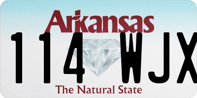 AR license plate 114WJX
