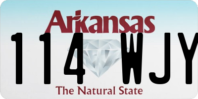 AR license plate 114WJY