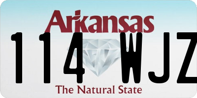 AR license plate 114WJZ