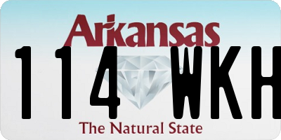 AR license plate 114WKH