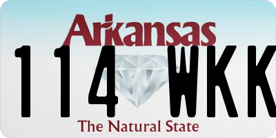 AR license plate 114WKK