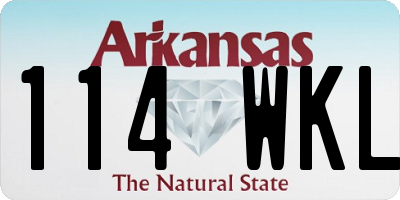 AR license plate 114WKL