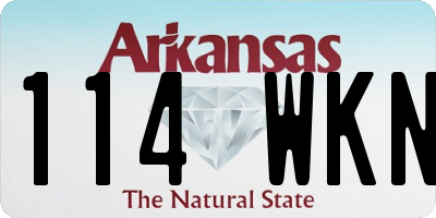 AR license plate 114WKN