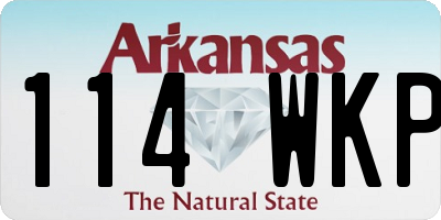AR license plate 114WKP