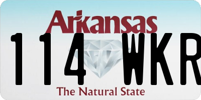 AR license plate 114WKR