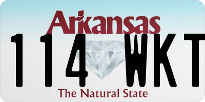 AR license plate 114WKT