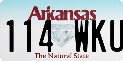 AR license plate 114WKU
