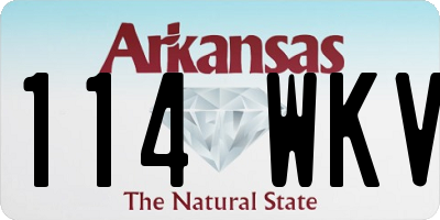 AR license plate 114WKV