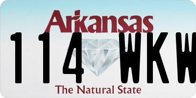 AR license plate 114WKW