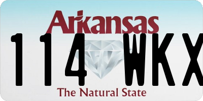 AR license plate 114WKX